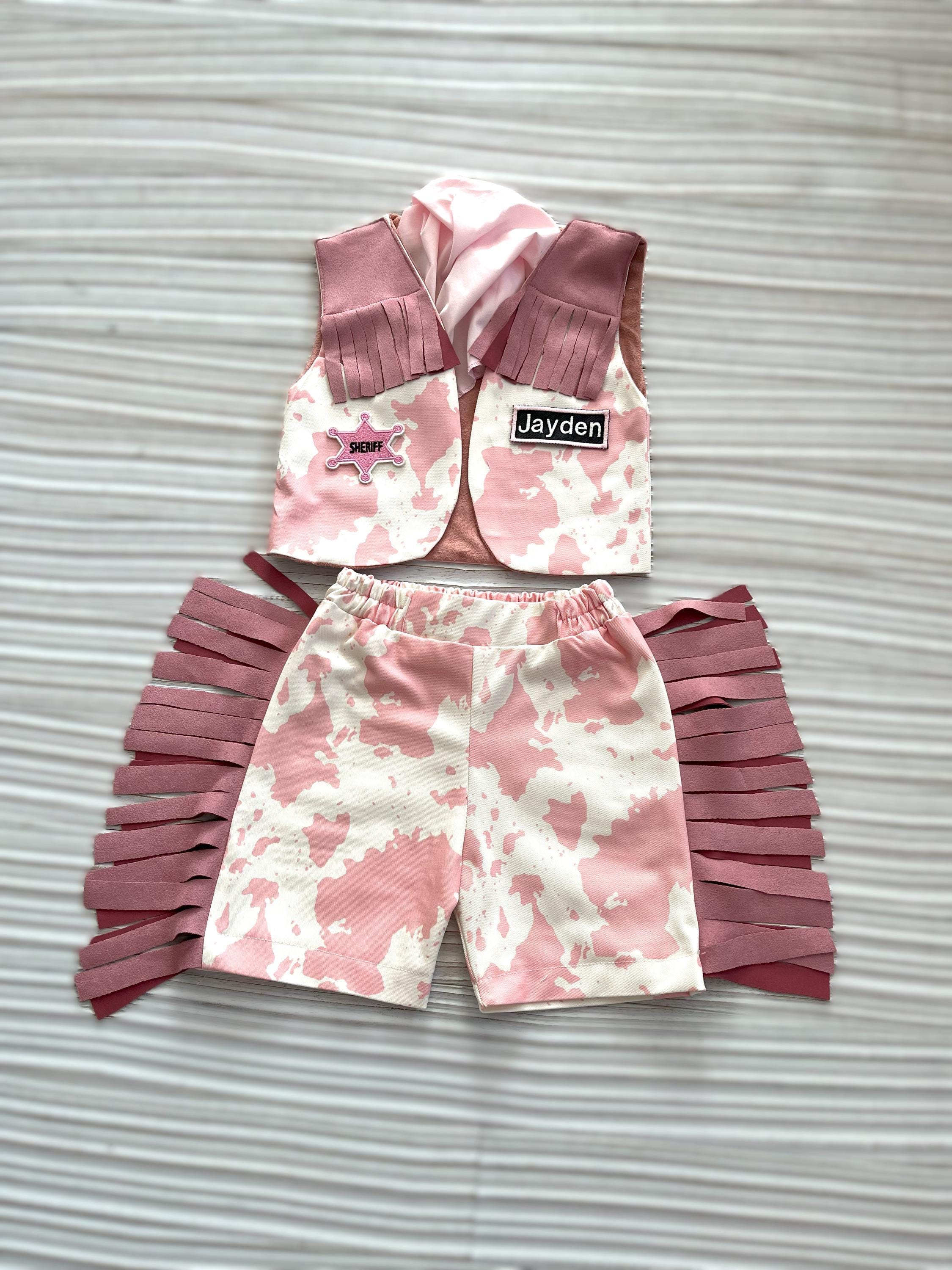 Western Neonato Bambino Vestiti Estivi Cowboy Stivali Ricamo A Righe