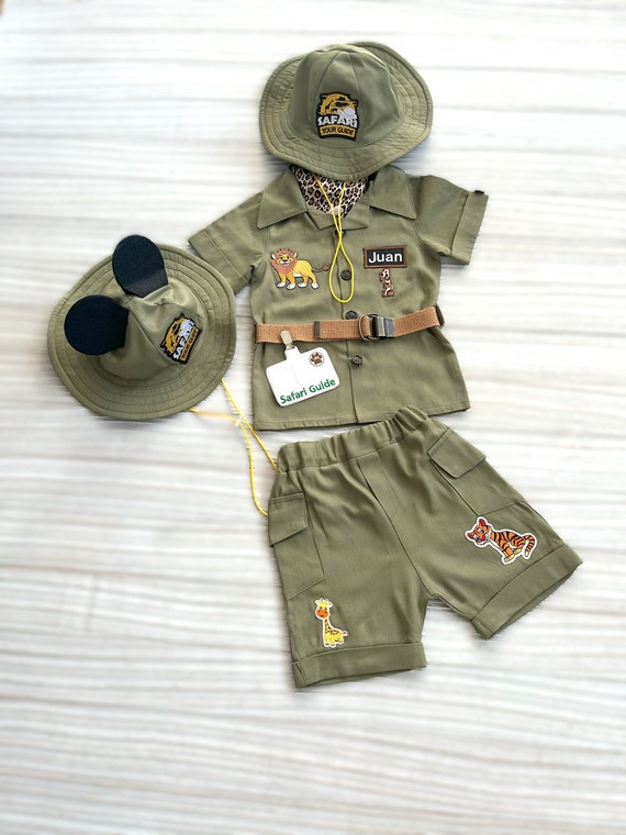 Personalized Safari Green 2 Piece Suit*safari African Adventure Baby 1st  Birthday Green Suit*toddler Green Safari Outfit*halloween Costume - Etsy