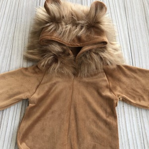 Personalized Brown Lion Furry Costumehalloween Kids Lion Mane - Etsy
