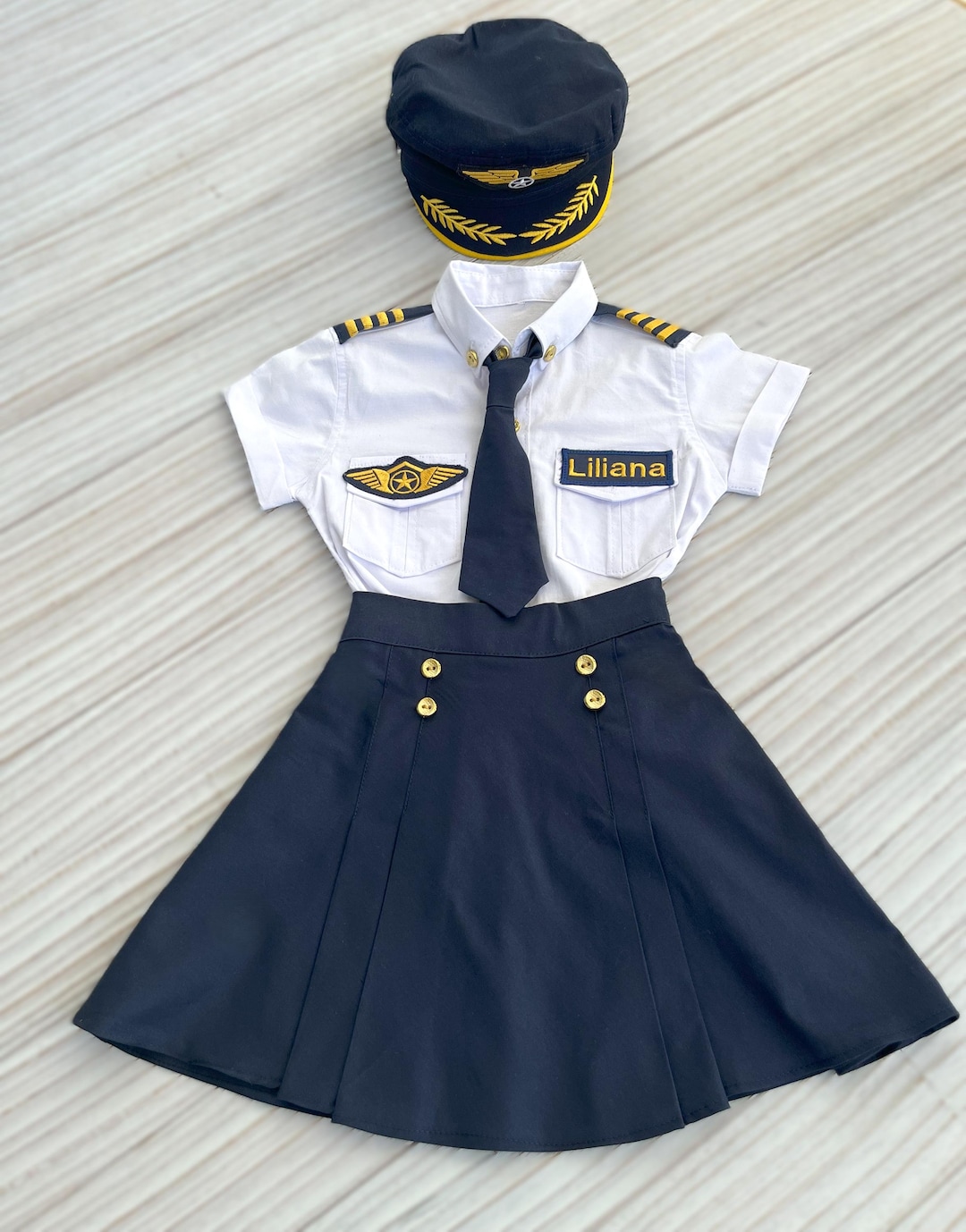 Personalized Airforce Girl Costume*baby Pilot Suit*captain Pilot Hat*toddler Blue Airplane Pilot Outfit*halloween Costume*pilot Girl Skirt* - Etsy Personalized Airforce Girl Costume*baby Pilot Suit*captain Pilot Hat*toddler Blue Airplane Pilot Outfit*halloween Costume*pilot Girl Skirt* - Etsy