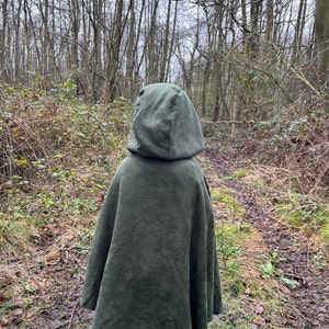 Toddler Medieval Woodland Cloak-Hobbit Inspired Halloween Costume with Shirt,Vest,Pants and Cloak-Halloween Kids Costume-1st Birthday Outfit image 4