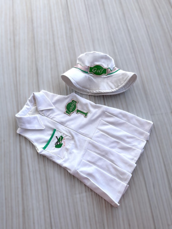 white and green golf dress Erin Dress