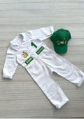 Personalized Golf Long-Short Caddy Masters Inspired*Toddler Golf White-Green Suit*Baby Golf 1st Birthday Uniform*1st Birthday Golf Costume product logo