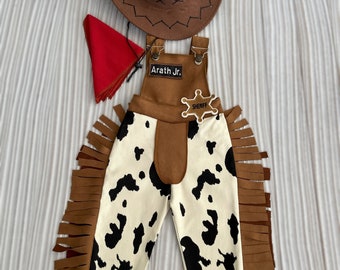 Personalized Baby Cowboy Brown Western outfit*Toddler Brown Wild west suit*kids Rodeo Costume*1st Birthday outfit*Cowboy pants for baby*