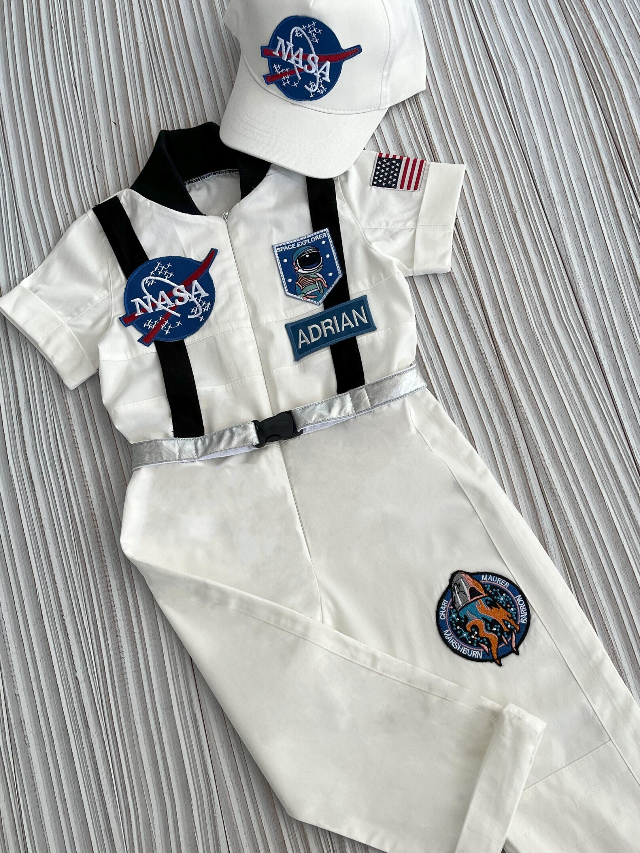 Personalized White Longshort Astronaut Kids Costume*space Baby — free download