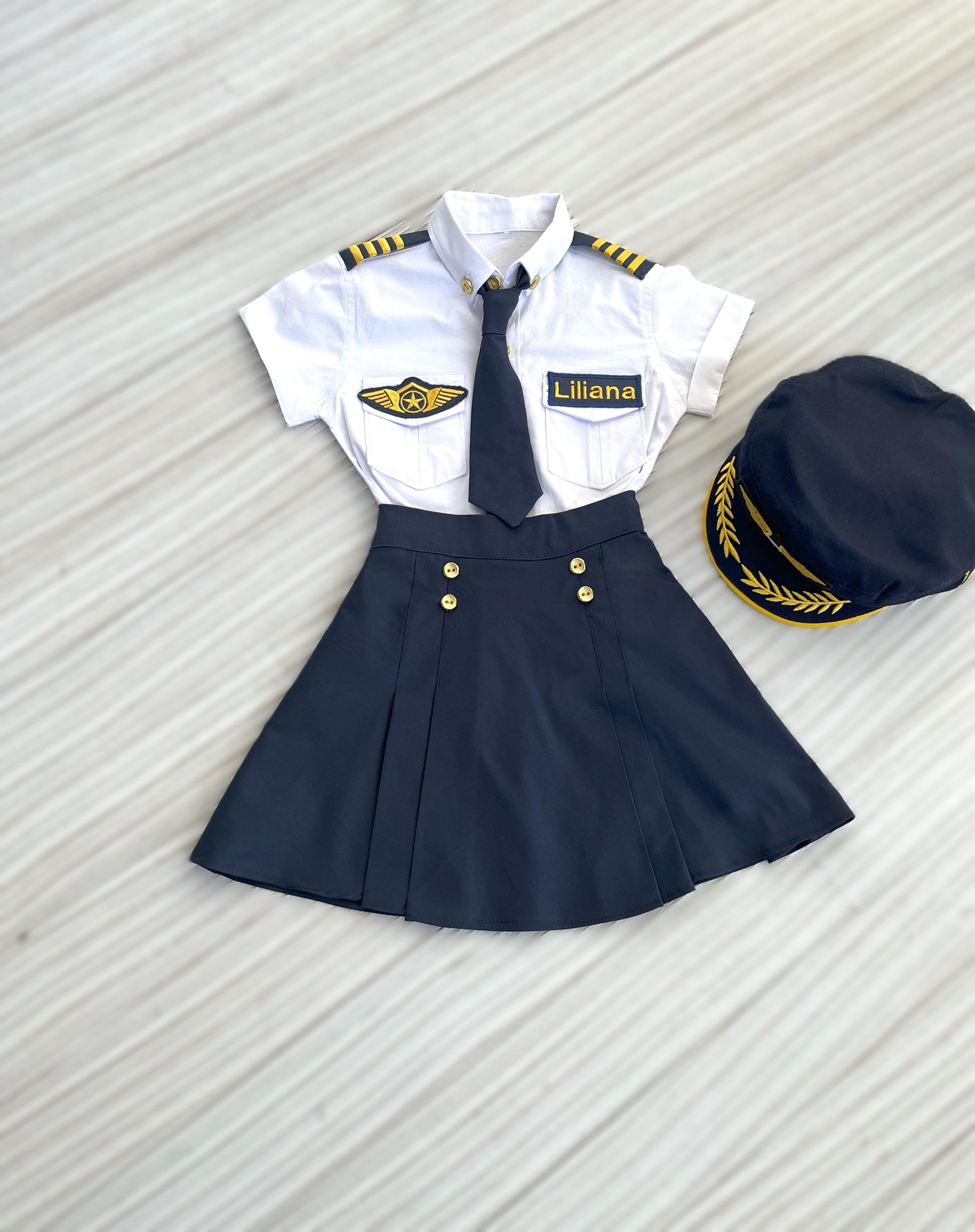 パーソナライズされた空軍ガールコスチューム*ベビーパイロットスーツ 