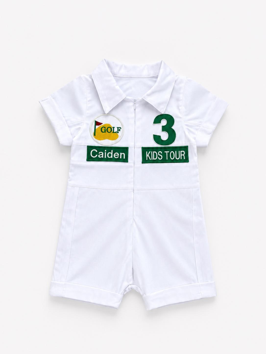 Personalized Golf Shorts-long Caddy Outfit for Kids*toddler Golf