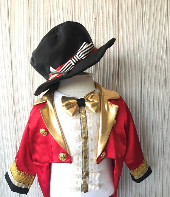 Ringmaster Tutu Dress and Hat Circus Costume Lion Tamer Costume 