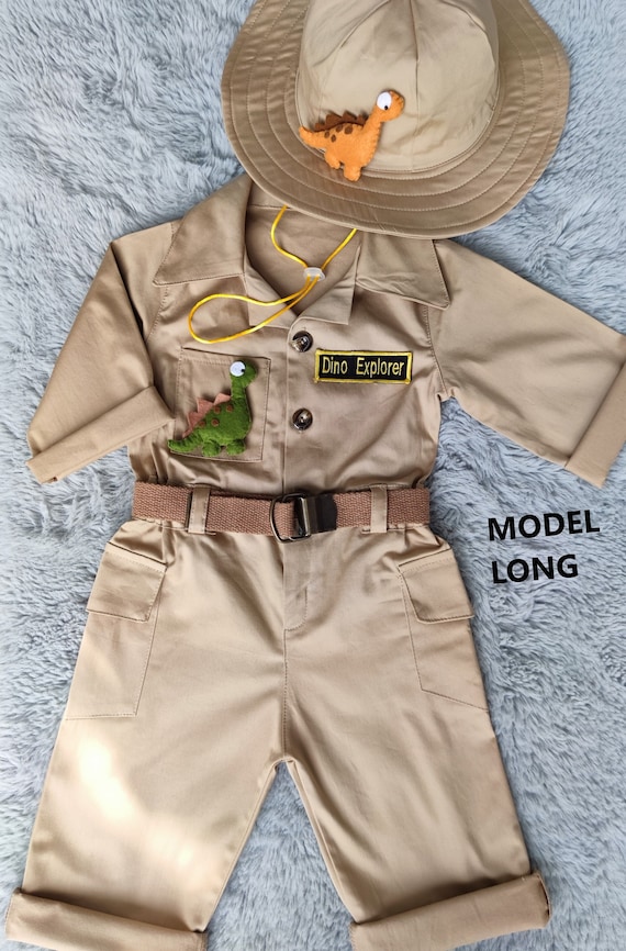 Dino Explorer Kids Costume and Hat Dino Explorer Kids Costume and Hat