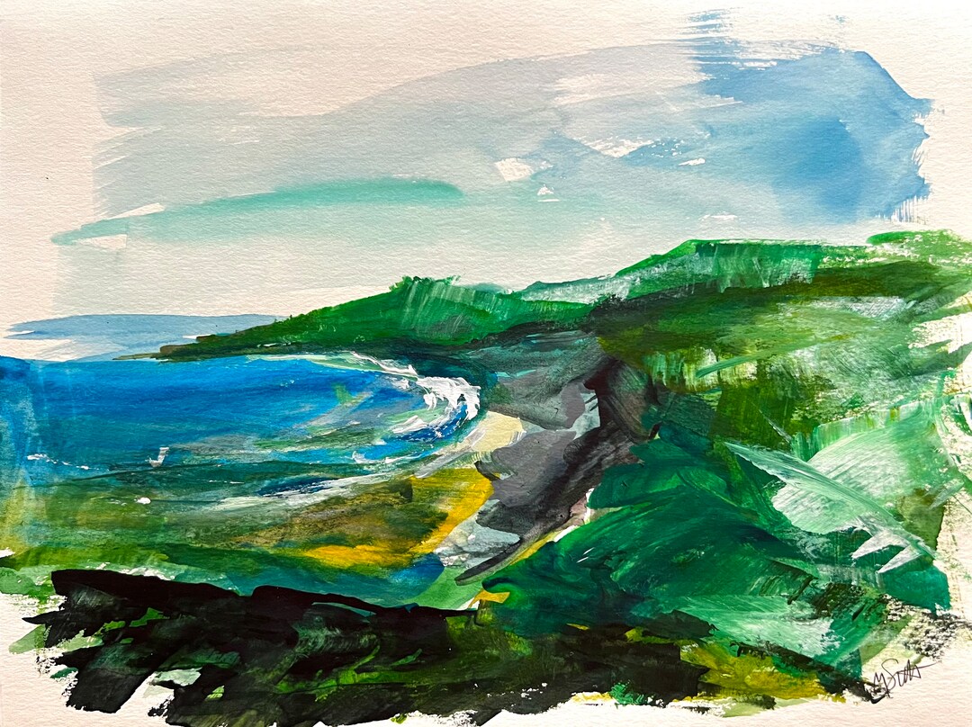 Inlet on the Bay Study 1. Original 9x12” Watercolor and Ink Painting ...