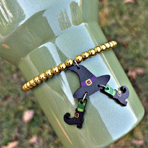 Wicked Green Witchy Cup Bracelets Tumbler Cup Accessories. Emerald City. Boot NOT included.