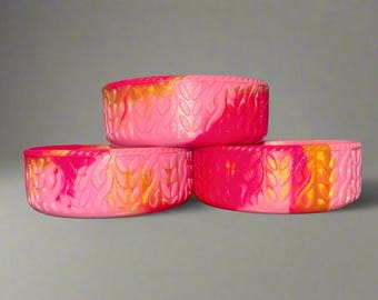 Pink Parade Tumbler Boot || The Classic Cardi || 3" Tumbler Accessories. Pink and Gold boot.  See photo for size chart.