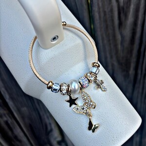 Golden Girl Cup Handle Charm Bracelet. Wicked Princess.