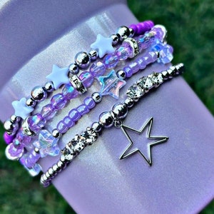 Olivia R Star Cup Bracelets. Tumbler Boot Topper Cup Accessories. Lilac. Aster. OR