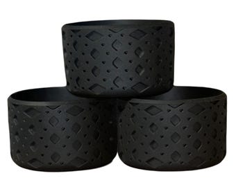 Black silicone boot. Cup Accessories. The Pop-Pops of Love Collection.