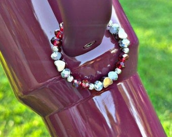 Cherry Mocha Cup Handle charm bracelet