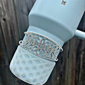 Flashy Rhinestone cup cuff Bracelet Tumbler Boot Topper Cup Accessories. Best if used for display purposes.