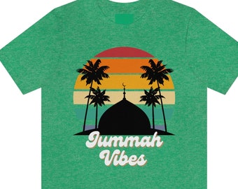 Koszulka Jummah Friday Vibes, koszulka Ramadan, Eid, Islam, prezent muzułmański, fajna koszulka, TGIF, prezent islamski, Hadżdż, Ummrah, Mekka, Palestyna