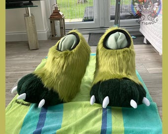 Custom Fursuit Feet Paws Digitgrade / Indoor and Outdoor Fursona Cosplay Costume