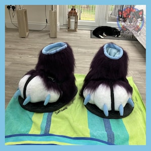 High Quality Fursuit Feet Paw Sandals Custom Commission / Fursona Character Cosplay Shoes / Indoor and Outdoor Costumes