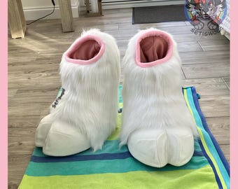 Custom Fursuit Feet Hooves / Indoor and Outdoor Fursona Cosplay Costume