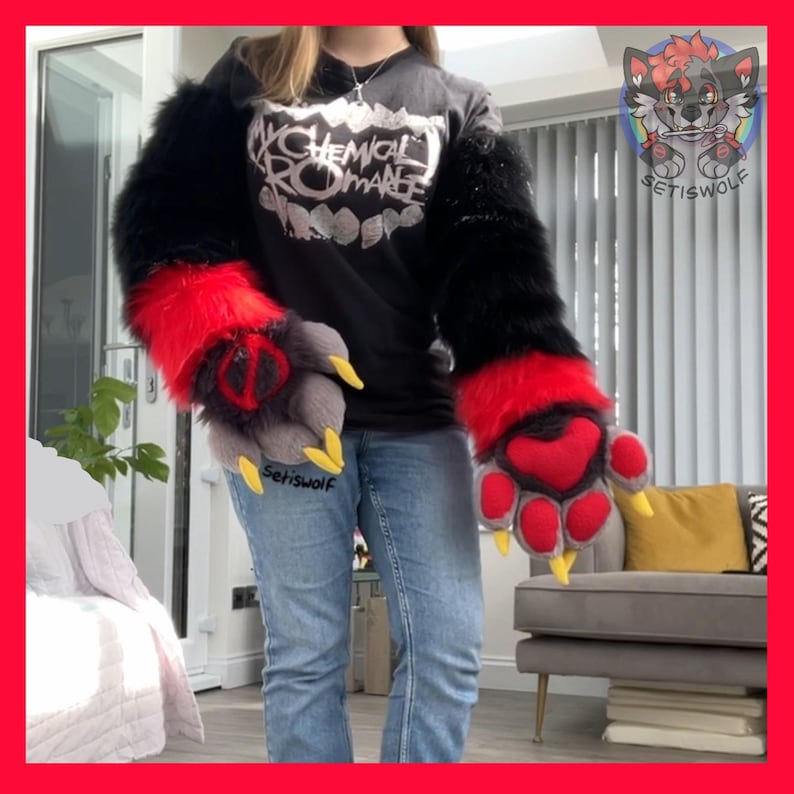 Custom Fursuit Arm Sleeves / Fursona Cosplay Commission image 2