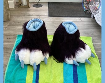Custom Fursuit Feet Paws Plantigrade / Indoor and Outdoor Fursona Cosplay Costume