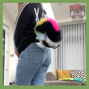 Custom Fursuit Tail Commission / Waggy Super Motion Cosplay Fursona Costume image 1