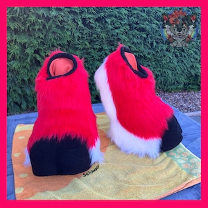 Custom Fursuit Feet Hooves / Indoor and Outdoor Fursona Cosplay Costume