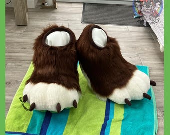 Custom Fursuit Feet Paws Digitgrade / Indoor and Outdoor Fursona Cosplay Costume