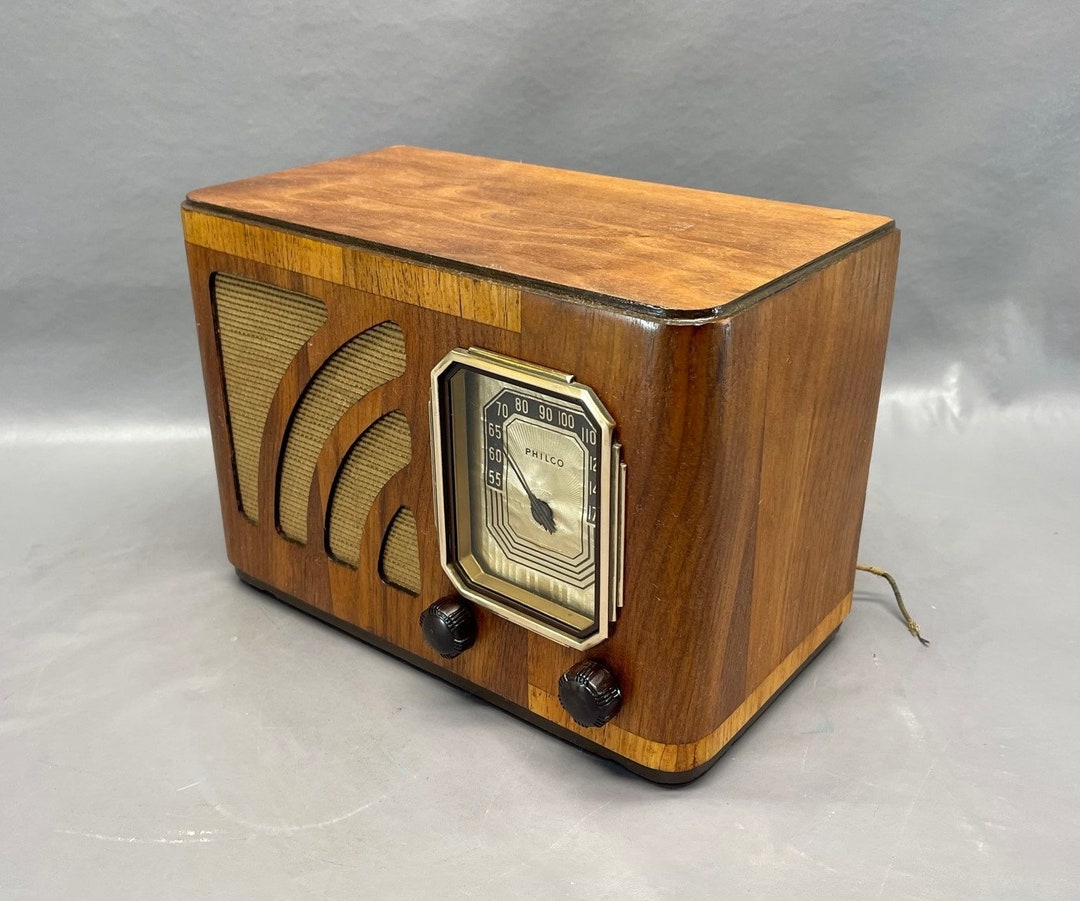 1938 Philco Radio Model 3812. Mid Century Radio. FREE Etsy