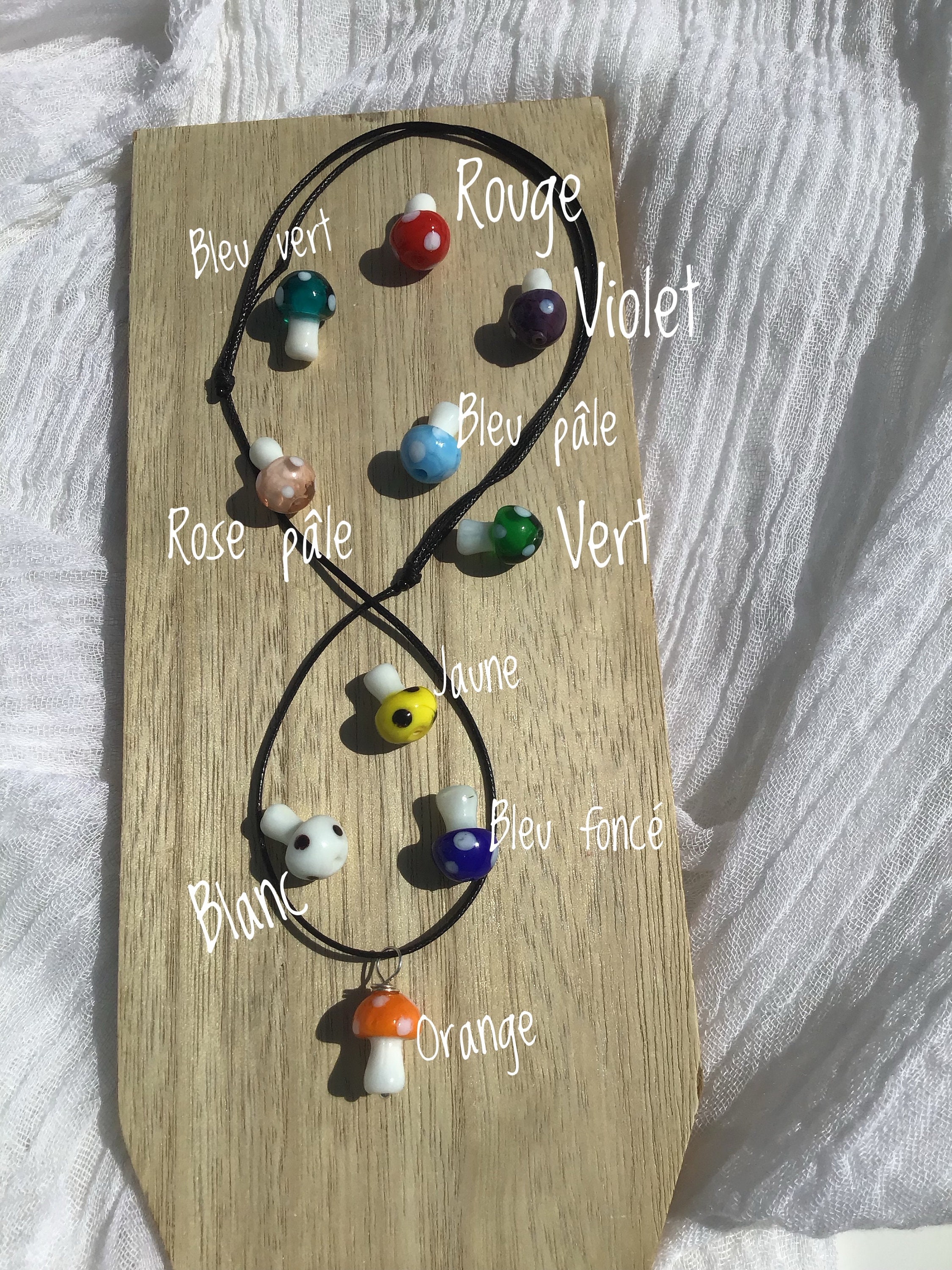Black and White Mushroom Necklace - Etsy Canada
