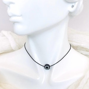 Evil eye pearl pendant necklace choker necklace minimalist necklace lucky charm necklace gift for women girls men