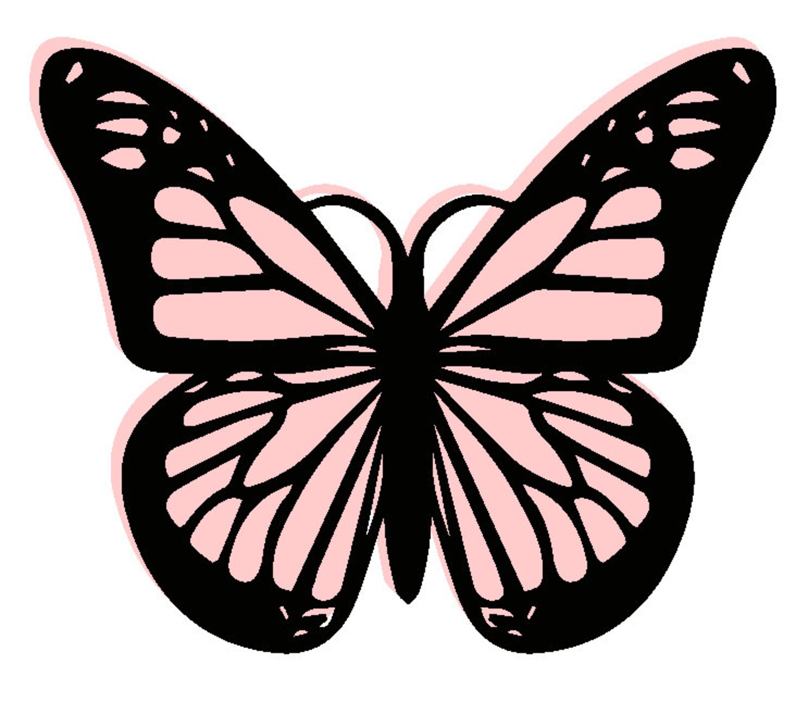 Black and Pink Pack of 3 Giant Large Paper Butterfly Prop - Etsy