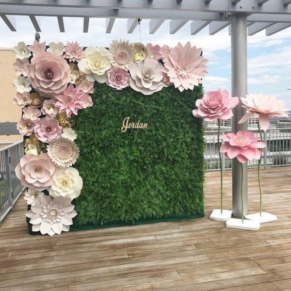 Ready to use Large paper flowers  ONLY for make a display the way you want it to be