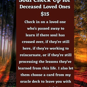 Check In For Deceased Loved Ones