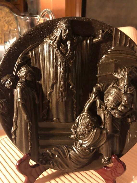 The Judgement of Solomon Bronze Plate Etsy