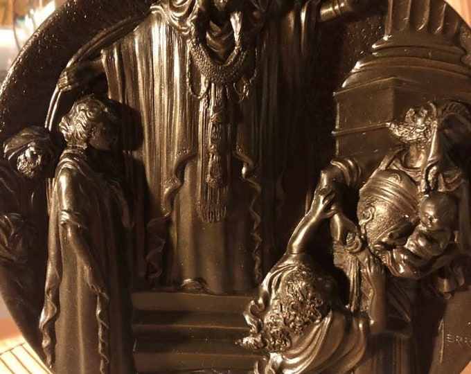 The Judgement of Solomon Bronze Plate Etsy