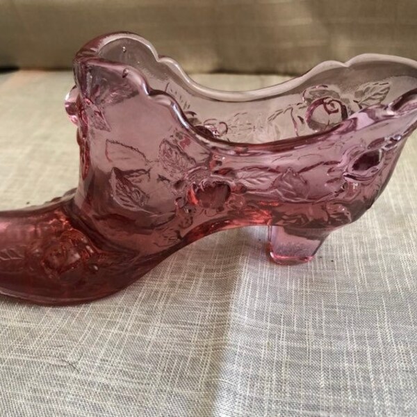 Fenton Glass Slipper Etsy