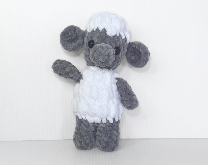 Handmade Crochet Sheep Plushie – Soft and Cuddly Farm Animal Stuffed Toy