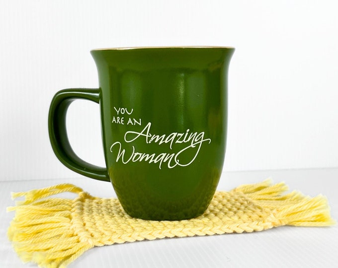 Crochet Tassel Mug Rugs | Crochet Coasters | Crochet Mug Rug Set | Bridal Shower Gift | Housewarming Gift | Kitchen Décor | Bar Décor