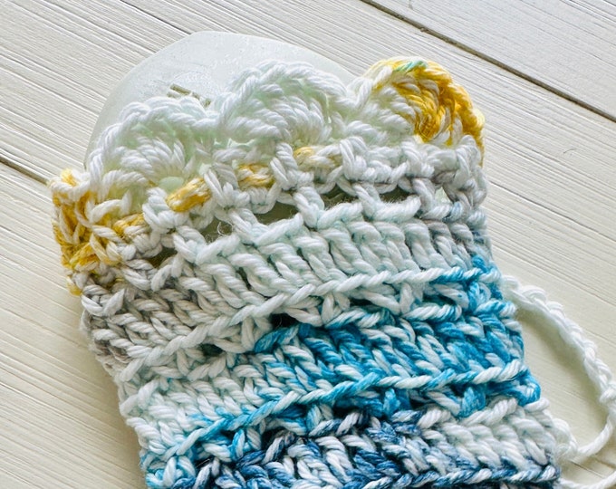 Handcrafted Crochet Cotton Soap Saver - Ecofriendly and Reusable Spa Set Accessory