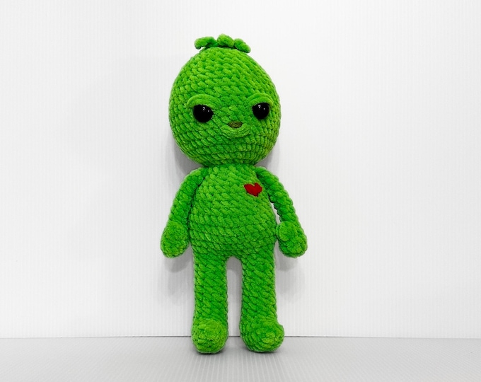 Whimsical Crochet Grinch Doll - Perfect for Children Ages 5-10
