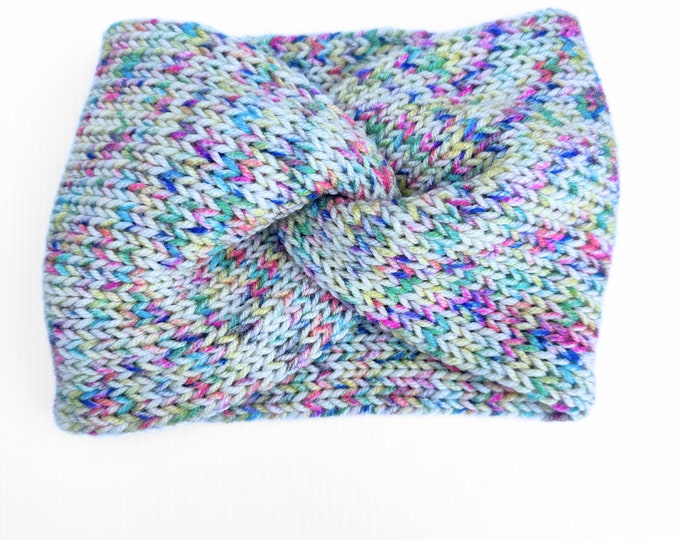 Variegated Warm Headband - Trendy Adult Winter Knit Ear Muff for Cold Weather