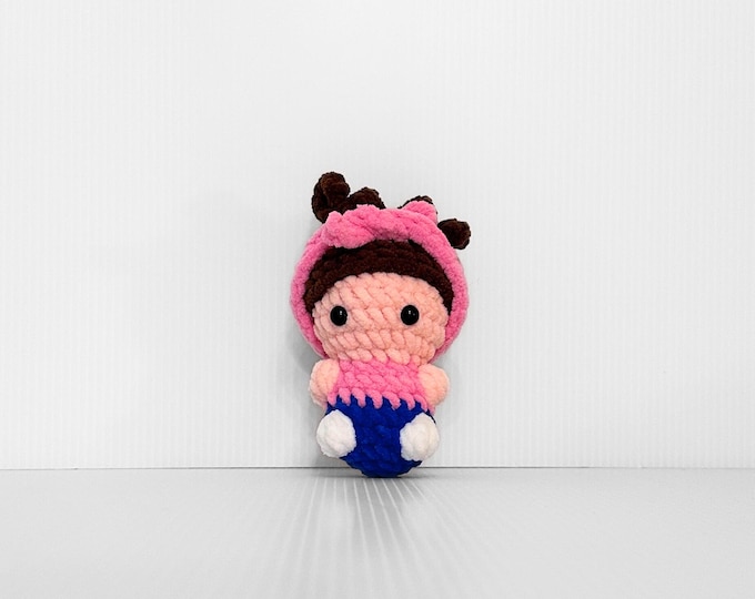 Mini Ms. Rachel Keychain - Unique Handmade Crochet Character Accessory