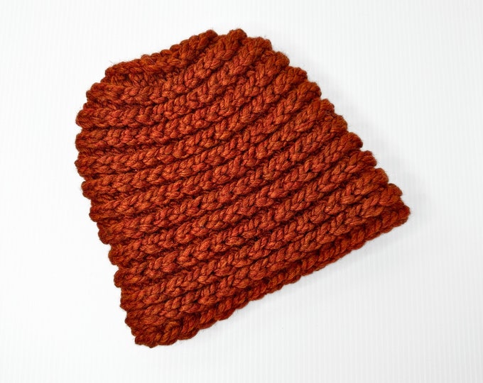 Crochet Ponytail Beanie: Acrylic Wool Blend, Machine Washable