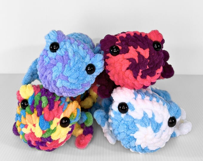 Colorful Crochet Geckos - Fun Stuffed Animal Pets for Children - 4 Options