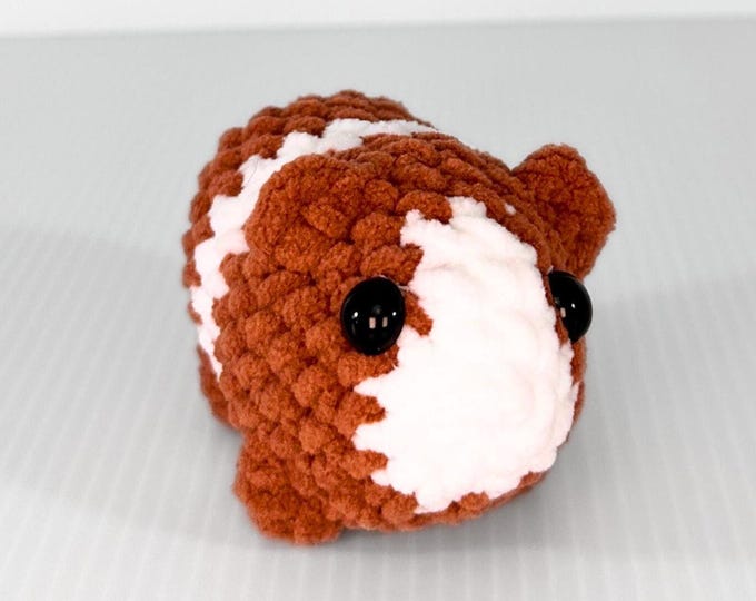 Mini Crochet Guinea Pig Plushie- Available in Black and Brown - Adorable Low Maintenance Pets and Perfect for Imaginative Play