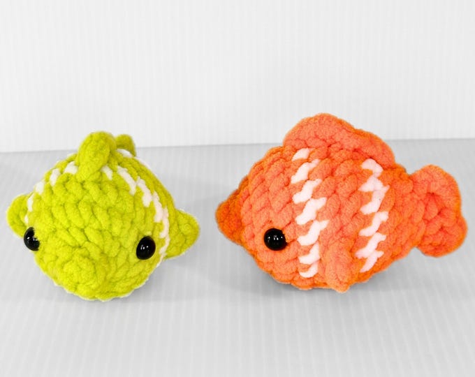 Bright-Colored Mini Fish Crochet - Fun Gift for Kids and Beach Decor