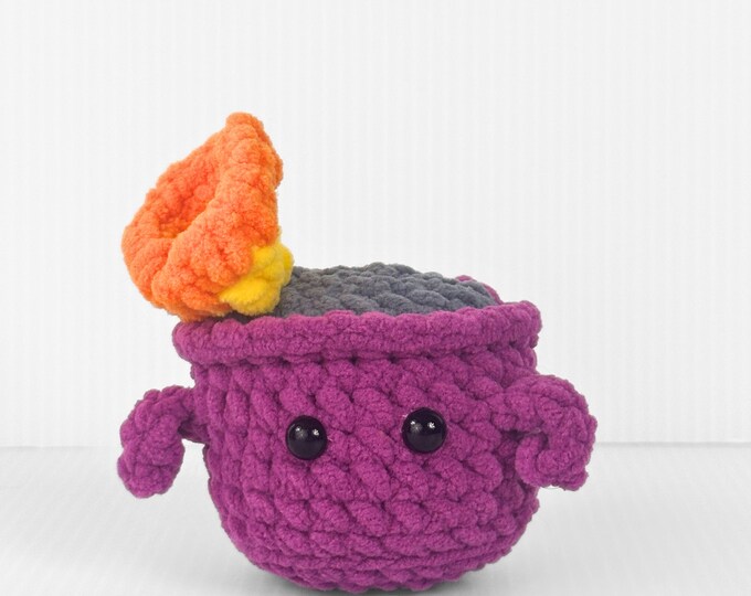 Crochet Emotional Support Dumpster Fire Keychain- A Cuddly Reminder That You Matter in Tough Times